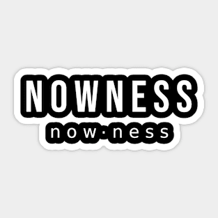 Nowness / Short Version / White Sticker